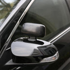 Add On Blind Spot Mirror, Convex Rear View Wide Angle Rectangle Framed HD Glass Adjustabe Mirror Upon Mirror for Car, SUV and Truck (SPECIFIC fit, Black, 1 Pack)