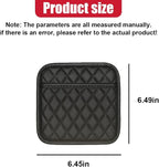 2PCS Car Side Pocket Organizer, Universal Waterproof PU Leather Auto Seat Gap Filler Storage Bag, Self-Adhesive Multifunctional Car Door Sunglasses Holder Pouch for Phone, Card (M)