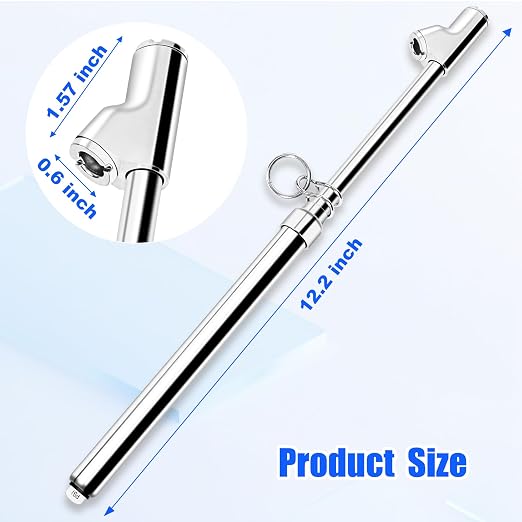 2-Pack Dual Head Tire Pressure Gauge 10-150 PSI | Heavy Duty Air Pressure Gauge with Stainless Steel Body, Metal Nozzle & Durable Plated Brass – for Cars, Trucks, Bikes