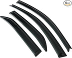 Tape On Window Visors Fits for 2002-2007 Mitsubishi Lancer & Lancer EVO Sedan, Side Auto Window Wind Deflectors, Ventshade, Rain Guards for Cars/Trucks