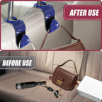 2 Pack Car Hooks, Bling Rhinestones Crystal Hooks, Auto Seat Back Organizers, Car Decorations Backseat Hanger, Car Seat Hooks Perfect for Holding Handbags, Clothes, Purses and Water Bottles