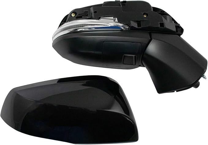Driver & Passenger Side Power Heated Mirror Set Paint to Match with Puddle Light Compatible with 2019-2021 Toyota RAV4 TO1320385 TO1320389