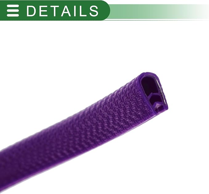 Universal Car Door Edge Protective Sealing Strip U-Type Door Scratch Protection Guard, 9.84ft 300cm, Anti-scratch Collision, PVC Iron, Purple