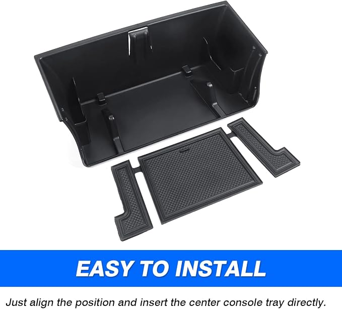 Center Console Organizer Tray for Land Rover Defender Accessories 90 110 130 2020-2025 2026, Durable ABS Middle Console Organizer Central Storage Box with Non-Slip Mat