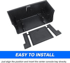 Center Console Organizer Tray for Land Rover Defender Accessories 90 110 130 2020-2025 2026, Durable ABS Middle Console Organizer Central Storage Box with Non-Slip Mat