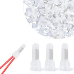300PCS CE1 Closed End Crimp Terminal 22-16 Gauge Nylon Insulated Closed End Wire Cap Wire Connectors Crimp Cap Terminals Connectors for Automotive Car Truck Boats Marine Electrical Wiring