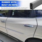 16.4Ft(5M) Car Door Edge Guards, Car Door Protector, U Shape Edge Trim Rubber Anti-Collision Seal Protector, No Glue Required Auto Entry Guard Seal Strips Fit for Trucks SUVs Sedans (Gray)