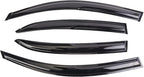 Black Outside Mount Window Rain Guards Compatible with 2019-2023 KIA Forte,Original,Durable Window Visor Deflectors