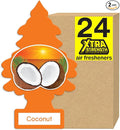 Car Air Freshener | Xtra Strength Provides Long-Lasting Scent for Auto or Home | Extra Boost of Fragrance | Coconut, 24 Air Fresheners