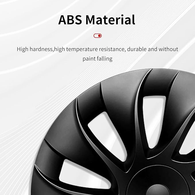 Wheel Cover for Tesla Model Y(2020-2024) 4PCS Hubcaps for Tesla Wheel Cover Model Y(2020-2024) 20inch Rim Full Cover Hubcaps Accessories (Cyclon Style, 20 inch)