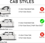 in-Channel Side Window Visors Rain Guards Deflectors for Chevy Silverado/GMC Sierra 1500 2500HD 3500HD Double/Extended Cab 2014-2018,1500 LD/Limited 2019, Vent Shade Wind Sun Rain Guards 4PC 194528