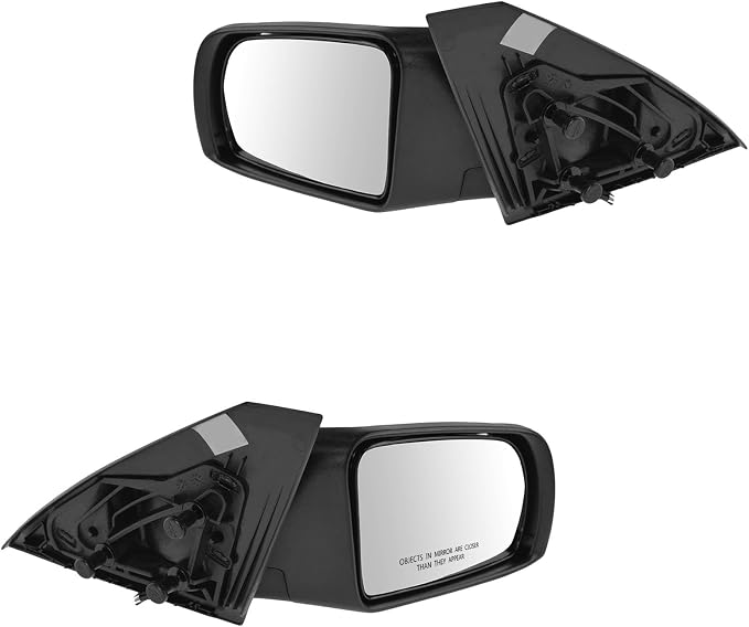2 Piece Driver and Passenger Side Mirror Assembly Set Electric Adjustment Non-Heated No Memory Black Compatible with 2010-2013 Nissan Altima NI1320211 NI1321211