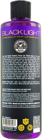 CWS61916 Black Light Foaming Car Wash Soap(Works with Foam Cannons, Foam Guns or Bucket Washes)Safe for Cars,Trucks,Motorcycles,RVs&More,16 fl oz, Black Cherry Scent(packaging may Vary)