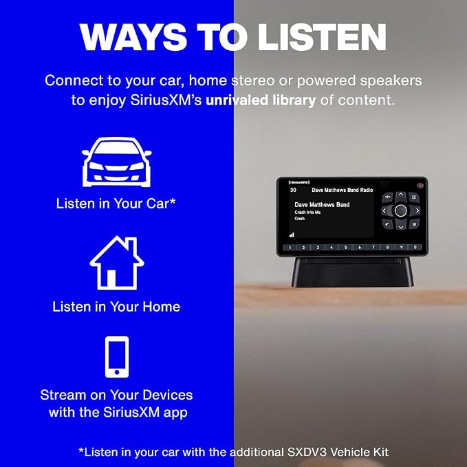 Onyx EZR Satellite Radio with Home Kit (SXEZR1H1)