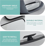 2 PCS Blind Spot Mirror, Rectangular Framed Curved Wide-angle Rearview Mirror, HD Anti-glare Parking Accessory with Adjustable Bracket, Truck Accessories for Men (Black)