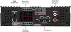 Amplayer G2 Bluetooth Car Stereo Single DIN Media Receiver with Built-in 400W RMS Amplifier, 4 Channels, USB, SD, FM Radio, Hands-Free Calling, Audio Processor & RGB LED Control