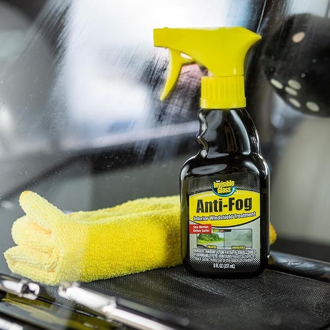 92472 Anti-Fog Interior Windshield Treatment Car Glass Defogger Cleaning Spray Prevents Windshield Fogging To Improve Driving Visibility, No Streaks or Haze, 8 Fl Oz, Pack of 1