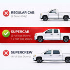 KPY Rain Guards Fit for 2015-2026 Ford F150 SuperCab, Out-Channel Window Visors Vent Deflectors 4PC, Truck Accessories for 2017-2026 F150 Raptor F250 F350 F450 F550 Super Duty SuperCab (Extended Cab)