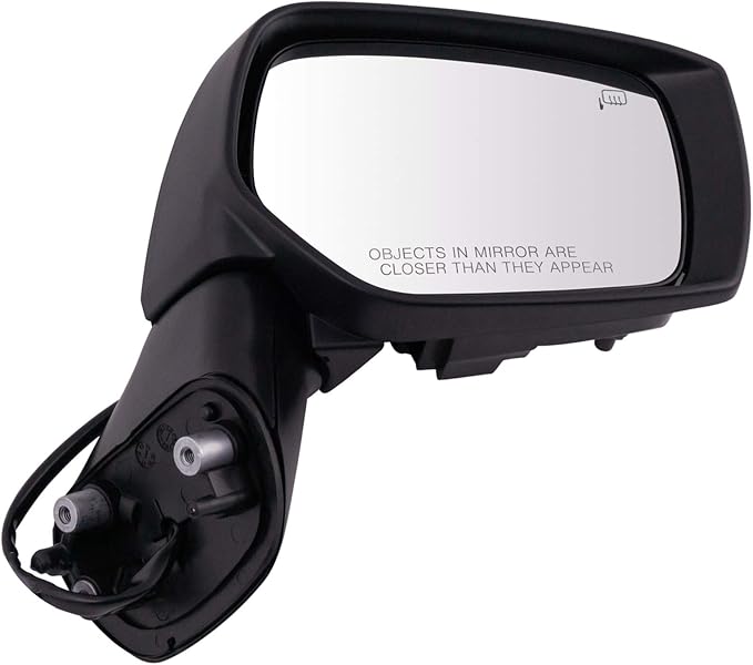 Passenger Side Power Heated Paint to Match Mirror Smooth Black Compatible with 2016-2017 Subaru Crosstrek 2015-2016 Impreza 2015-2021 WRX 2015 XV Crosstrek SU1321134