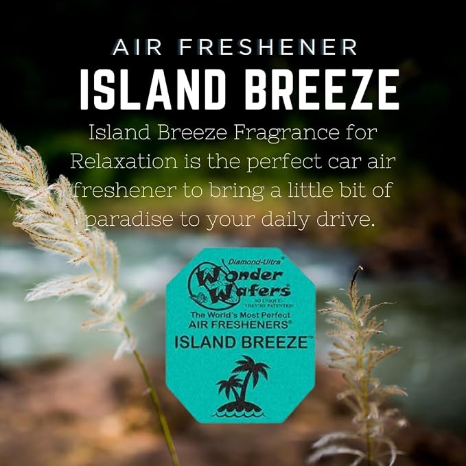 Wonder Wafers 75 Count Air Fresheners Individually Wrapped, Island Breeze Fragrance
