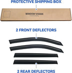 Window Visors Rain Guards for 2019-2024 Subaru Forester, Out-Channel Window Vent Wind Deflectors Visors Shades for 19 20 21 22 23 24 Forester