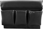 Car Window Armrest Storage Box, Leather Car Side Door Armrest Organizer Storage Bag with Multiple Pockets, Universal Comfortable Elbow Rest Pad Cushion for Auto Interior Accessories (Black)