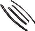 WD2-499 Dark Smoke 4 Pcs Set Window Visor (Outside Mount) Deflector Rain Guard Compatible with 2005-2011 Audi A6