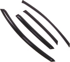 WD2-499 Dark Smoke 4 Pcs Set Window Visor (Outside Mount) Deflector Rain Guard Compatible with 2005-2011 Audi A6