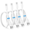 Car CarPlay Cable for iPhone 17, 16, 15 USB C Charger Cord,4-Pack 1.6 FT+3 FT+3 FT+6 FT USB A to USB C Charging Cable for Apple iPhone 17/17 Pro/Air/16e/16/15 Pro Max/Plus Cord, White