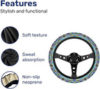 Dragonfly Steering Wheel Cover, Non Slip Polyester Car Wheel Protector for Car SUV Truck, Universal 15 Inch