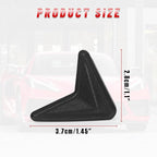 Car Door Edge Guards,Car Driver Side Entrance Corner Protector Pads Compatible with Corvette C8 Stingray Z06 Z51 2020 2021 2022 2023 2024,Middle Protrusion,V-Shaped Anti-Collision (Black)