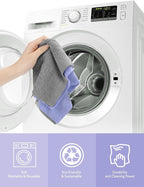 Microfiber Cleaning Cloth Roll- 75 Sheets, 12"x12" (Lavender) | Super Absorbent, Lint-free, Tear-away Microfiber Towel Roll, for All-Purpose Cleaning, Reusable Alternative to Paper Towels