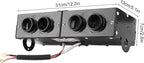 12V Utv Heater,Car Defroster Defogger,Car Heater Defogger Auto 4 Hole Heating Fan 12V Defroster Defogger 800W Car Heater Defroster 12V Demister Windsh air heater ptc trucks 12v/24v 12v heater
