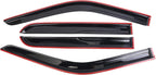 Window Visors Rain Guards Deflector 4 Piece Set for 2014-2018 Chevrolet Silverado & GMC Sierra 1500 2500HD 3500HD Crew Cab 94536