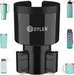 Cup Holder Expander with Expandable Insert, Fits 20 to 40 oz Bottles | Cup Holder Adapter Fits Owala Water Bottle 12/24/40 oz, Yeti 20/26/30 oz, Hydro Flask 32/40 oz, Offset Base Function