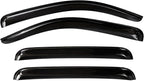 2005-2023 Tape-On Rain Guards for Toyota Tacoma Double Cab Side Window Visor Deflectors Extra Thick Vent Shades 2022 2021 2020 2019 2018 2017 2016 2015