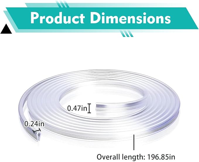 Car Door Edge Guards Clear, 16.4FT Door Edge Guards, Car Door Protector with U-Shaped, Scratch Resistant Edge Protective Trim, Auto Accessories, Universal for Most Vehicle