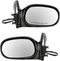 Driver and Passenger Side Mirror Assembly Set Power Paint to Match Smooth Black Compatible with 1998-2002 Toyota Corolla LE
