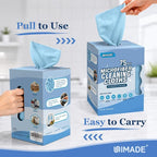 Microfiber Cleaning Cloth, 75 Sheets Microfiber Towels for Cars Commercial Grade Washcloths Lint-Free Bulk Shop Towel Cleaning Rags for Household Restaurant Garage Housekeeping, 11"x 9", Blue
