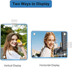 2Pcs Car Picture Holder Visor Photo Clip Acrylic Magnetic Personalized Car Accessories Vertical Horizontal Display for Adding Family or Personal Photos