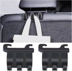 2Pcs Hooks for Tesla Rear Trunk Hooks Headrest Storage Hangers Car Trunk Organizer for Purse Groceries Hooks for Tesla Model Y RearSeat
