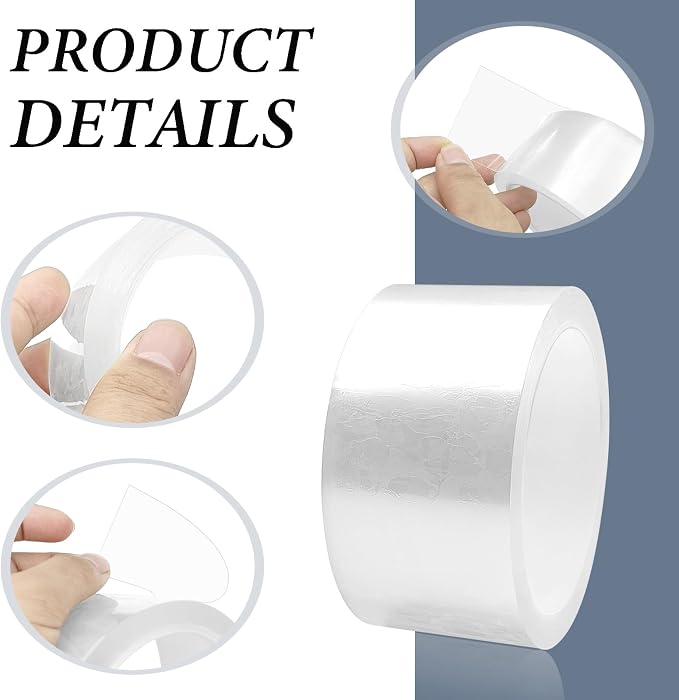 Car Door Edge Guards/Door Sill Protector, Anti-Scratch Anti-Collision Adhesive Strip, for Most Vehicles (2Inx33Ft, Transparent)