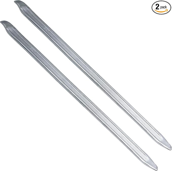 2 Pack 28 Inch Tire Spoons Iron,Heavy Duty Tire Changing Tool Tire Levers Bar,for Cars,Motorcycles,Dirtbike,Lawn Mower Tire Spoon (28 inch)