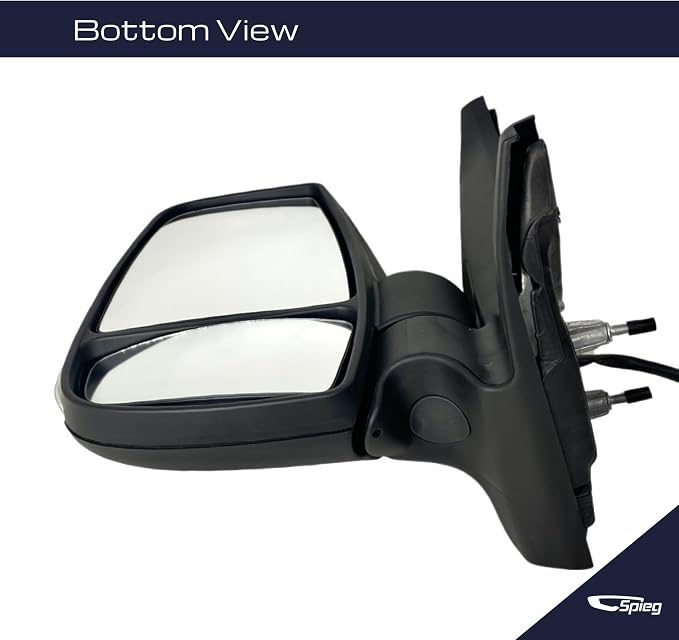 Driver Side Mirror for 2018-2019 Ford Transit 150 250 350 Power Adj Heated Power Folding Turn Signal Light Short Arm Textured Black 8 Pins Left FO1320602