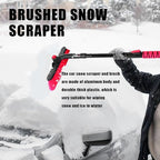 Snow Brush and Ice Scrapers for Car Windshield, Car Scraper Snow Clearing Brush, 2-in-1 Detachable Snow Removal Tool with Ergonomic Foam Grip Winter Accessories for Cars, Trucks, SUVs