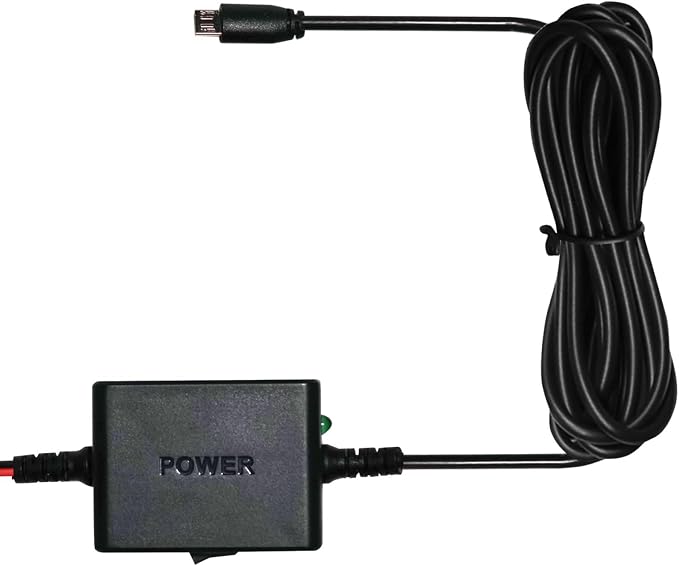 Cobra 2.5A DIY Hardwire Kit Designed for Cobra and Drive HD Products: OBDII Port to Micro-USB, 15ft Cable, Intelligent Power Management, Enables Parking Mode and Motion Detection Feature