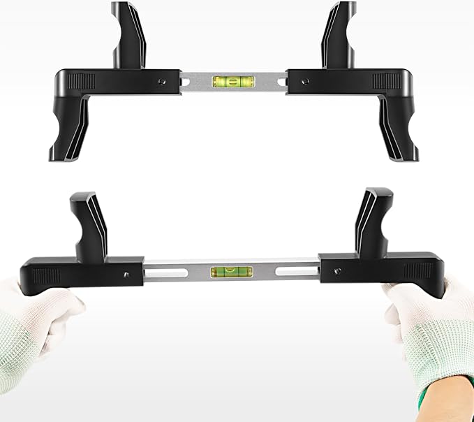 ATD-3100 Steering Wheel Level Alignment Tool - Steering Wheel Level Bar Tool - Universal Use for Passenger Cars, Vans & Trucks with Steering Wheel Internal Diameter 270mm-340mm, Spring-Loaded