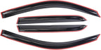 Durable Window Deflector for 2003-2009 Toyota 4 Runner, Original Tape-on Window Visors, Vent Deflector, rain Guards for Cars, Dark Smoke, 4 PCS WV94924