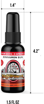 Cinnamon Bun Concentrated Air Freshener for Room and Car - Oil-Based Diffuser Spray Bottle - Long-Lasting Bathroom, Car Freshener, & Odor Eliminator (1 Pack)