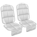 Car Seat Protector for Child Car Seat, Durable 600D Fabric Waterproof Car Seat Cover with Thick Pad Non-Slip Backing，No Imprints (Light Gray-2 pcs)